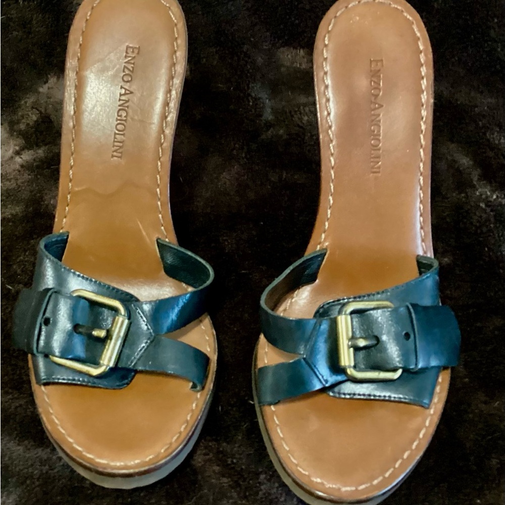 Enzo Angiolini Women's Black Sandals